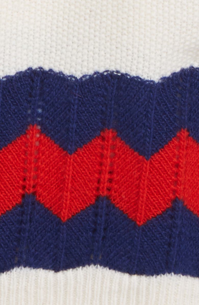 Gucci Stripe Wool Cardigan, Alternate, color, 