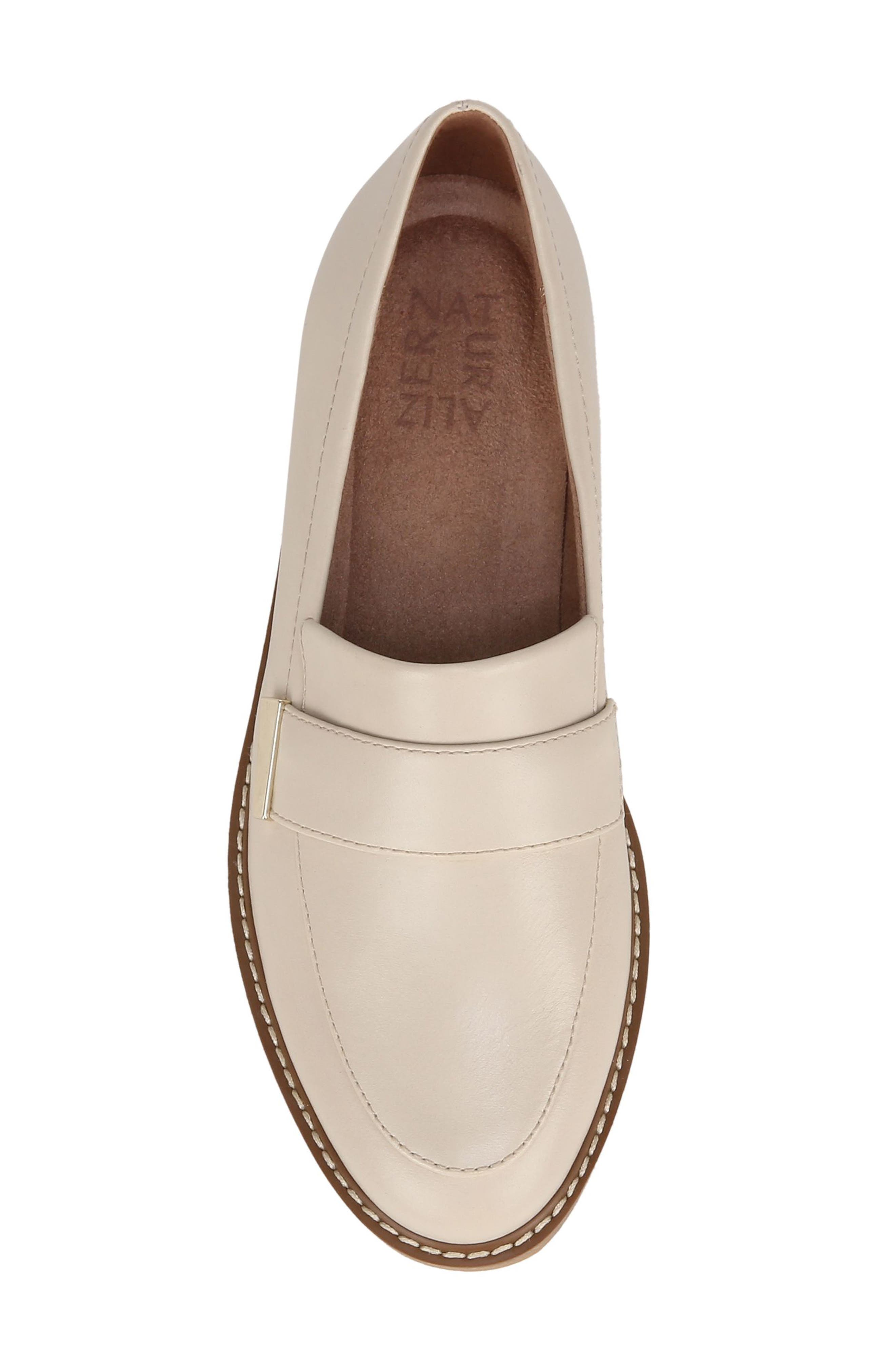 Adiline Loafer, Alternate, color, PORCELAIN BEIGE LEATHER