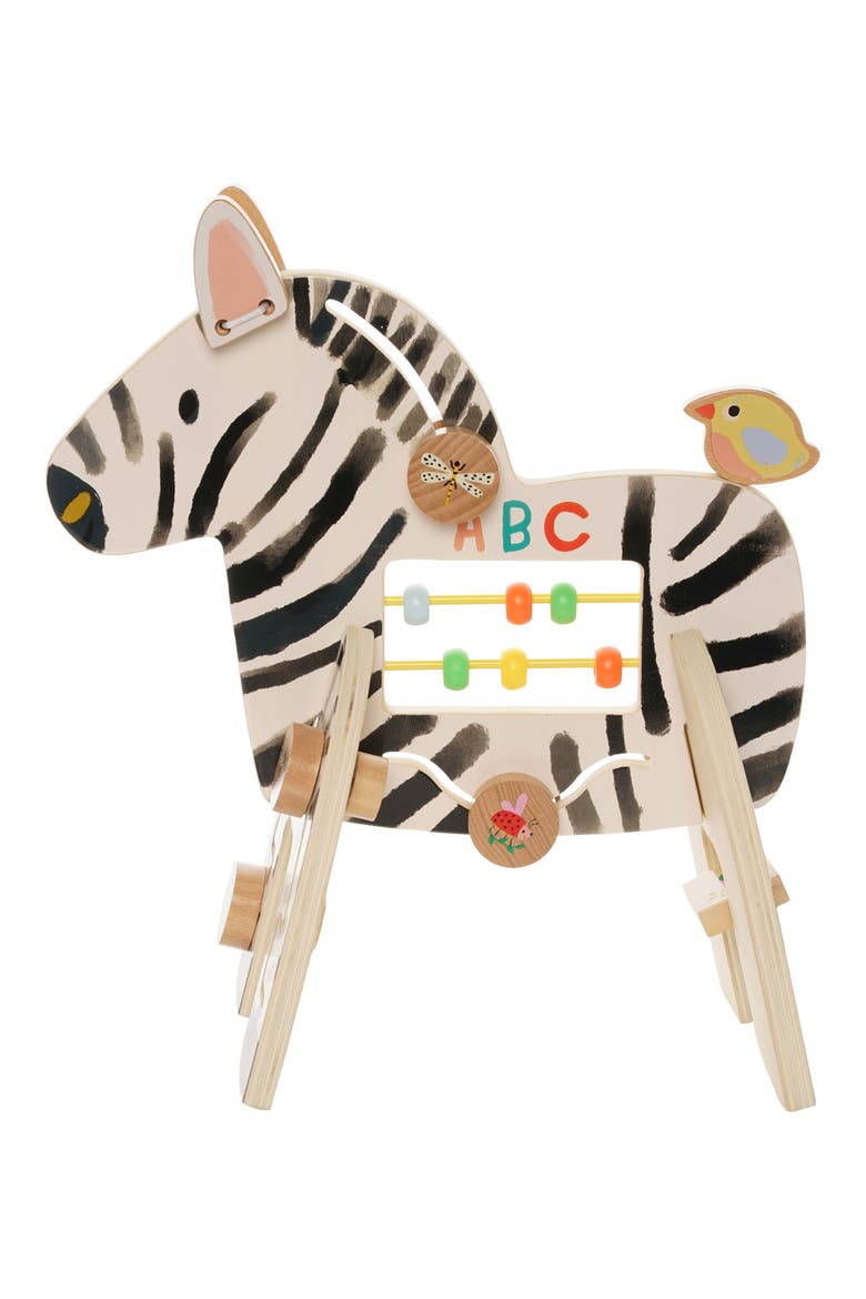 Safari Zebra Wooden Activity Toy, Alternate, color, MULTI-COLOR