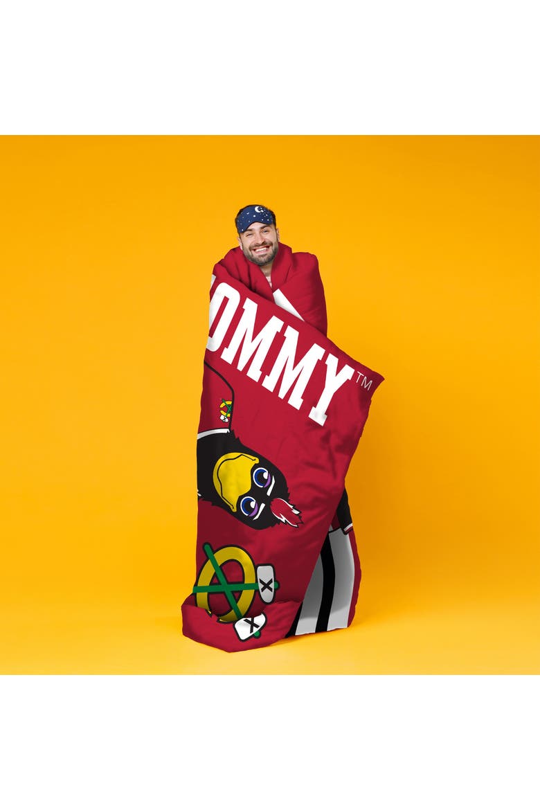 Chicago Blackhawks Tommyhawk Mascot 60" x 80" Raschel Throw Blanket, Alternate, color, None