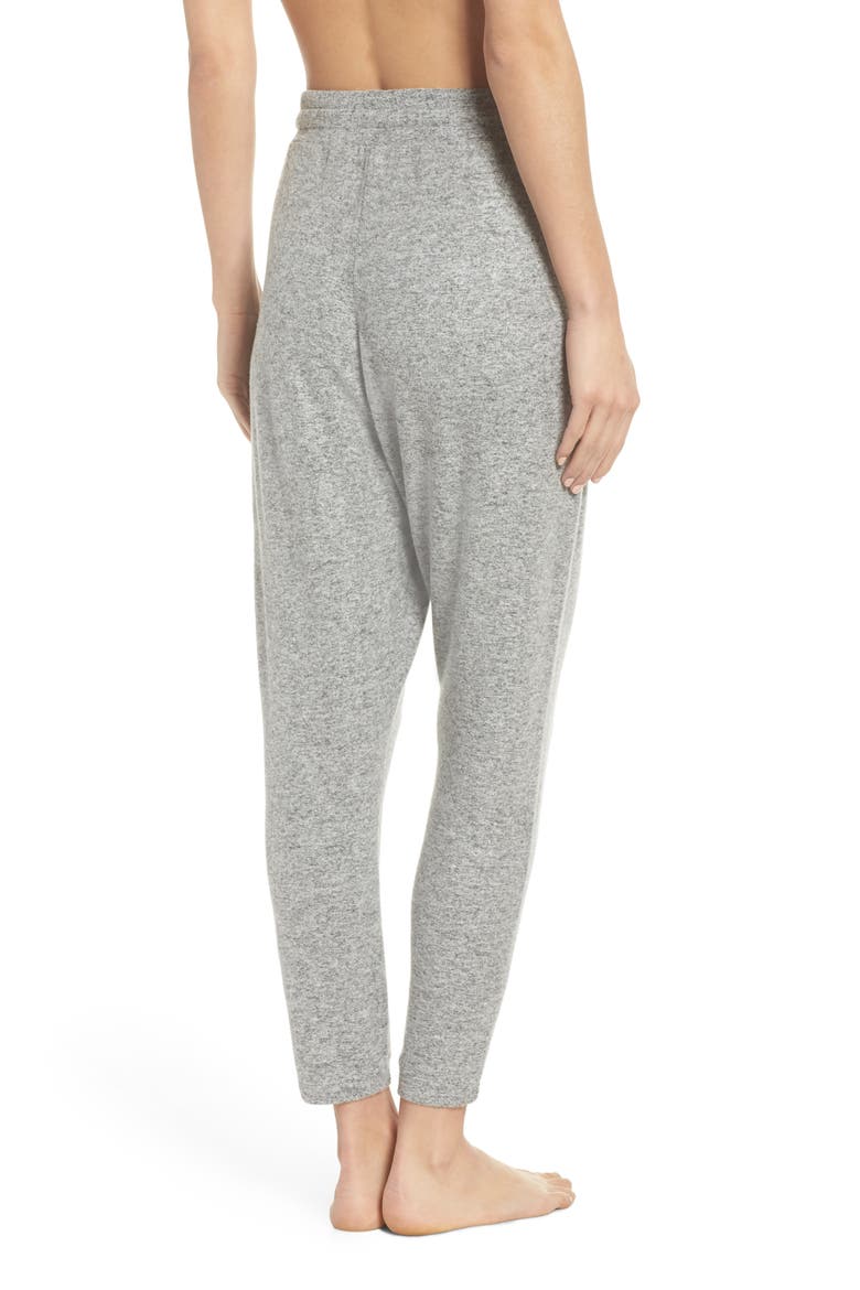 Brushed Hacci Lounge Jogger Pants, Alternate, color, GREY FLANNEL MARL