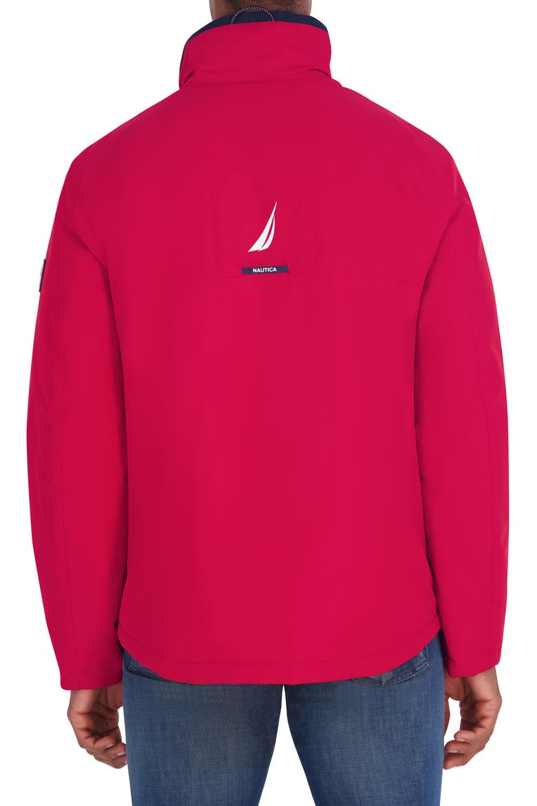 Poly Sailing Jacket, Alternate, color, RED