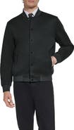 KARL LAGERFELD PARIS Textured Bomber Jacket