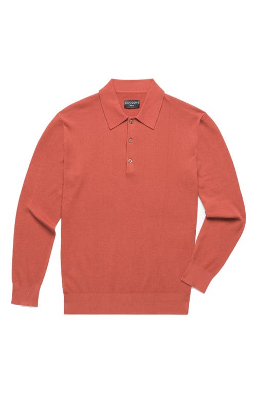 Goodlife Mini Waffle Long Sleeve Polo