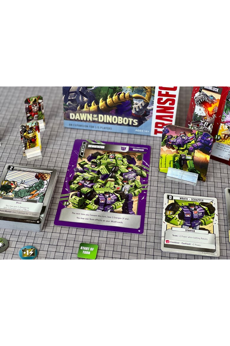 Transformers Deckbuilding Game Dawn Of The Dinobots Expansion, Alternate, color, Multicolored