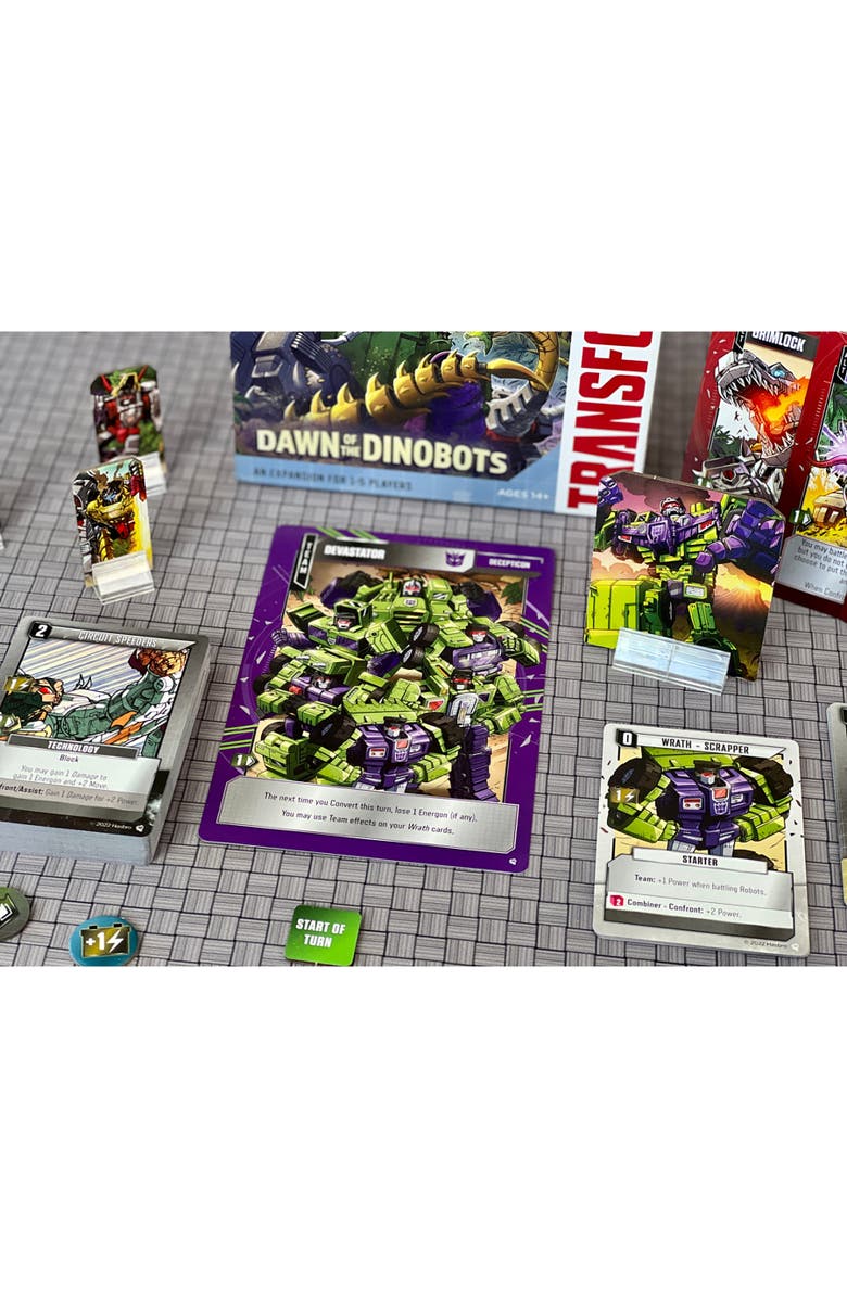 Renegade Game Studios Transformers Deckbuilding Game Dawn Of The Dinobots Expansion, Alternate, color,