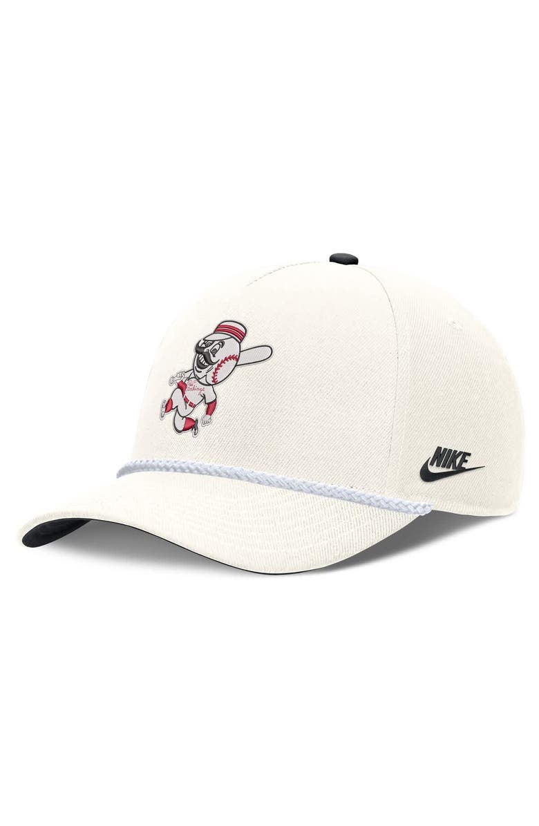 Nike Men's Nike Cream Cincinnati Reds Cooperstown Rise Adjustable Hat, Main, color, Cream