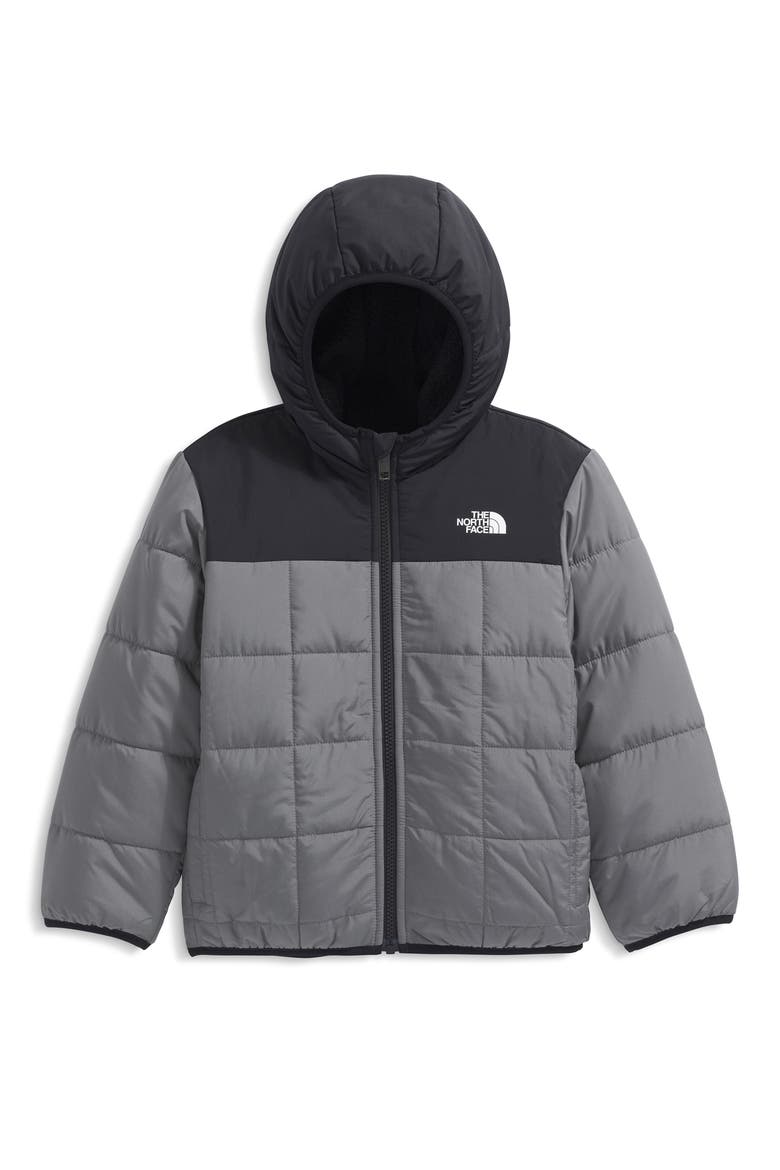 Kids' Shasta Water Repellent Reversible Hooded Jacket, Main, color, SMOKED PEARL