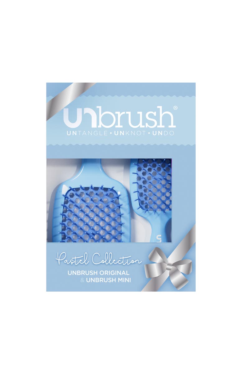 Luxury Brands LLC UnbrushDetangling Brush Gift Set, Main, color, Light Blue