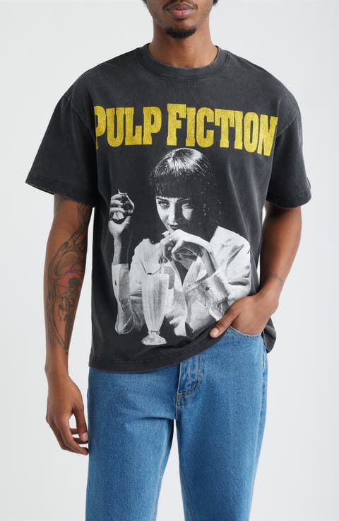 Pulp Fiction Milkshake Graphic Cotton T-Shirt
