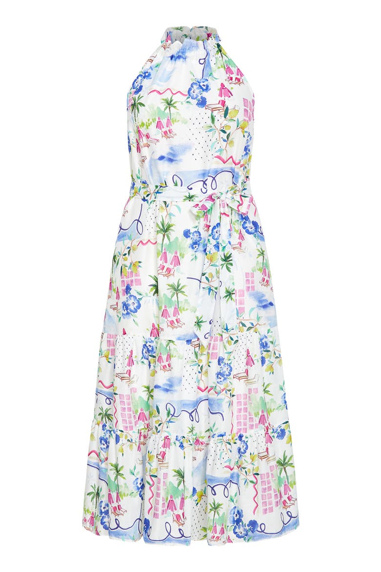 Island Breeze Maxi Halter Dress, Alternate, color, ISLAND BREEZE