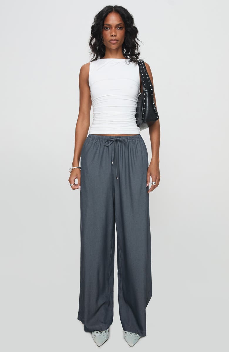 Princess Polly Solani Ruched Knit Top, Alternate, color, White