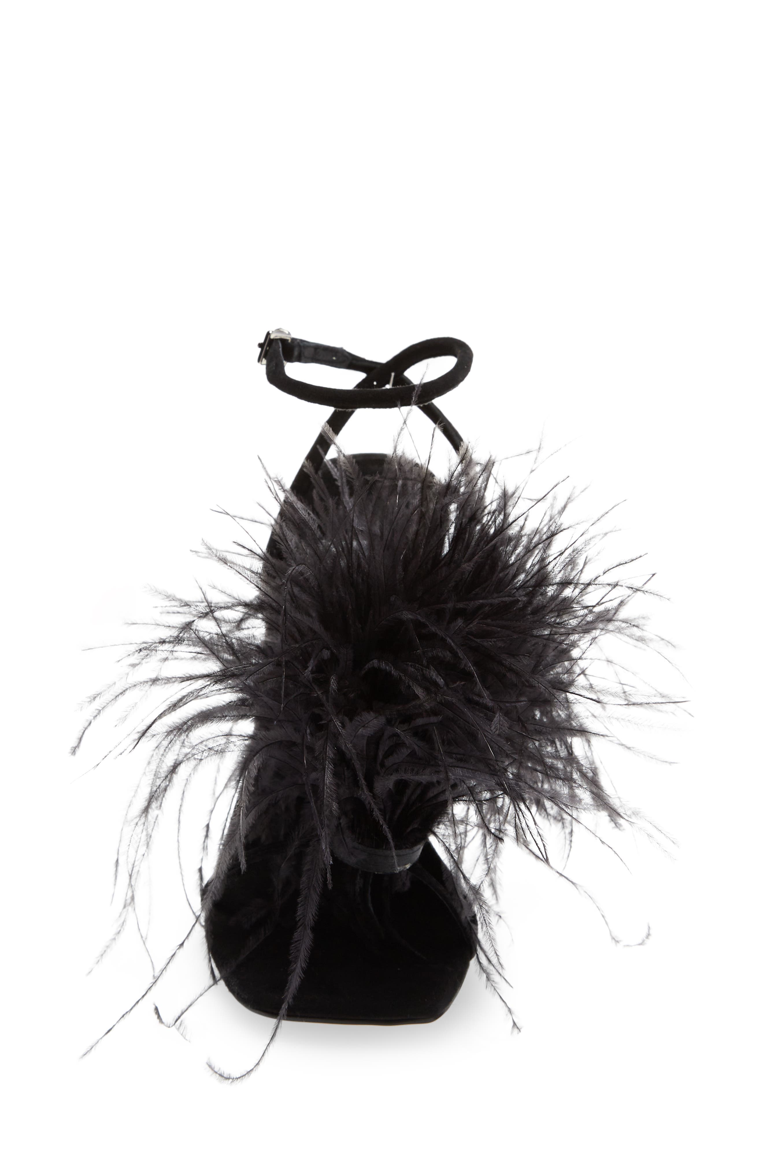 Jeffrey Campbell Flirt-Alot Feather Sandal, Alternate, color, 