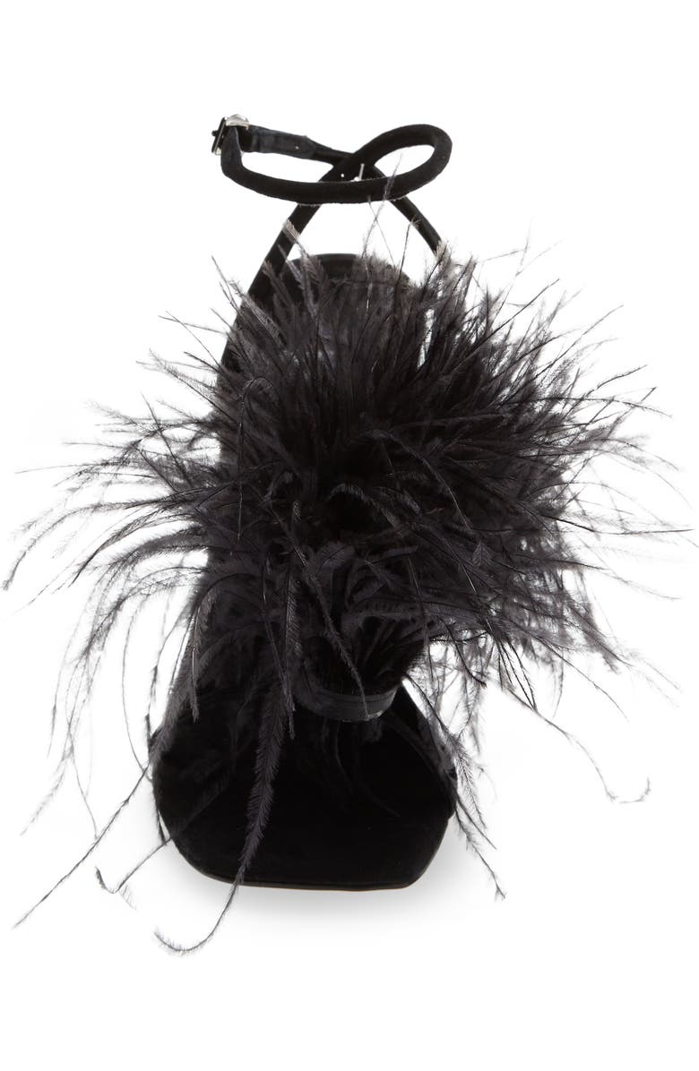 Jeffrey Campbell Flirt-Alot Feather Sandal, Alternate, color,