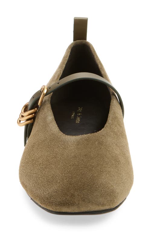 Rag & Bone Spire Mary Jane Flat In Green