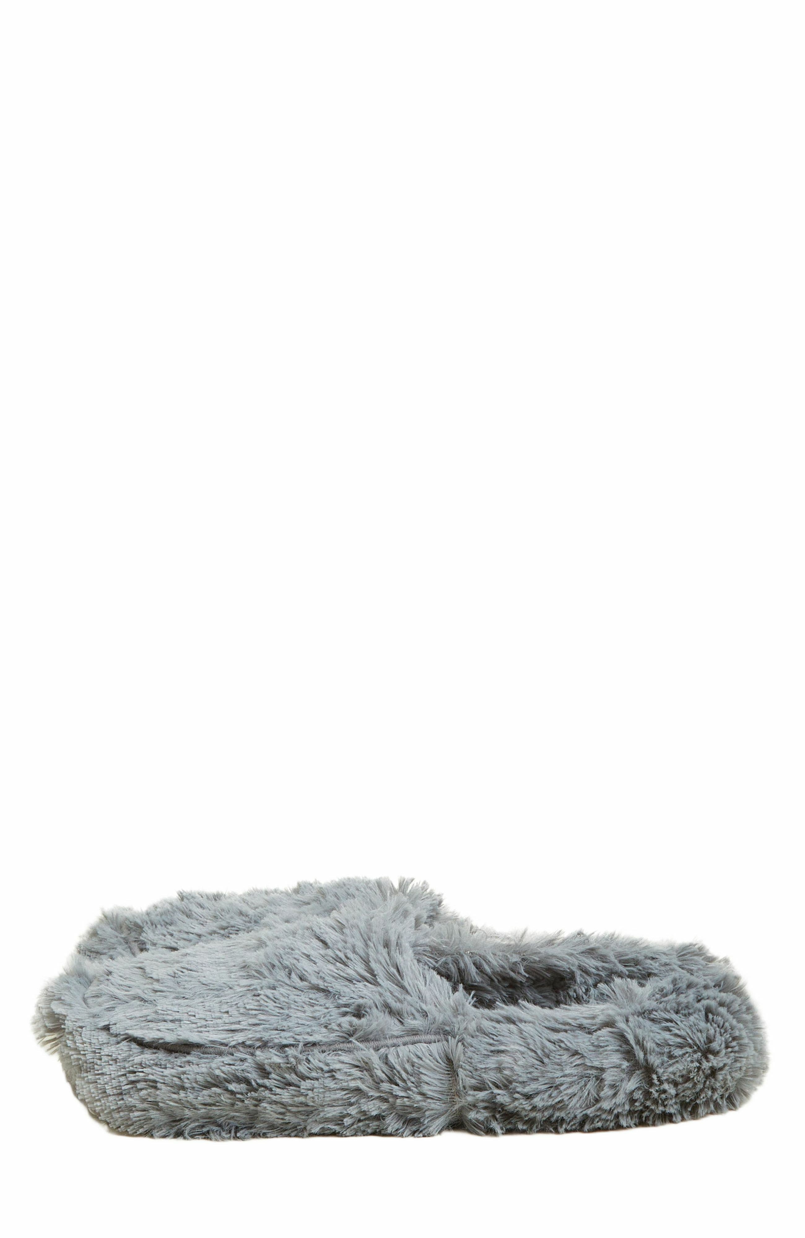 Warmies Plush Slippers, Main, color, Gray