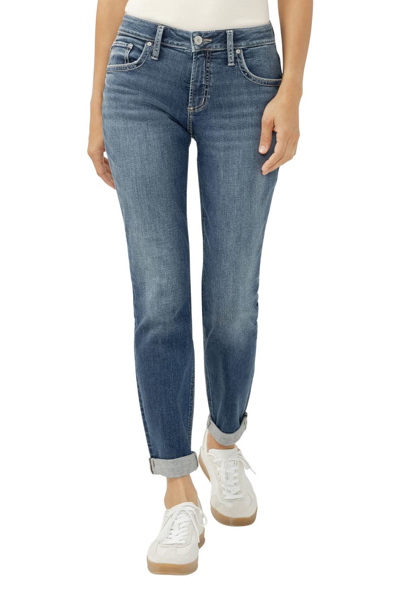Boyfriend Ankle Straight Leg Jeans, Main, color, SHIRLEY