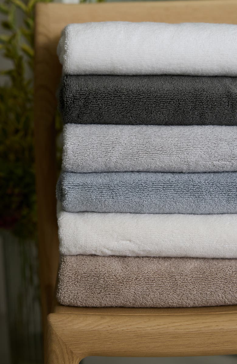 Cozy Earth Luxe Set of 2 Hand Towels, Alternate, color, Charcoal