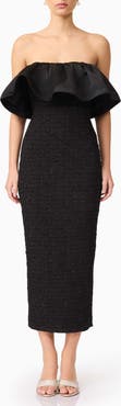 Elliatt Dandelione Strapless Body-Con Midi Dress