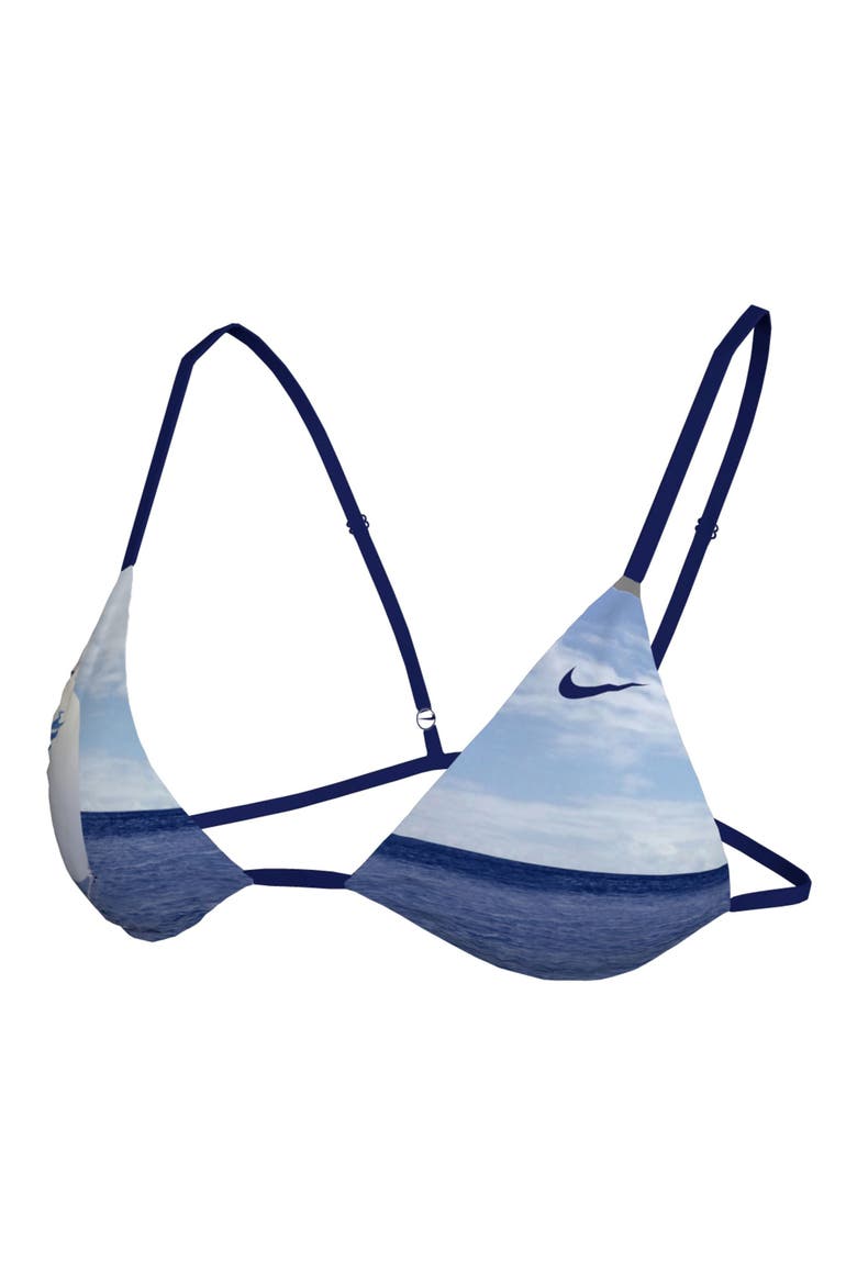 Triangle Bikini Swim Top, Alternate, color, BLUE MULTI