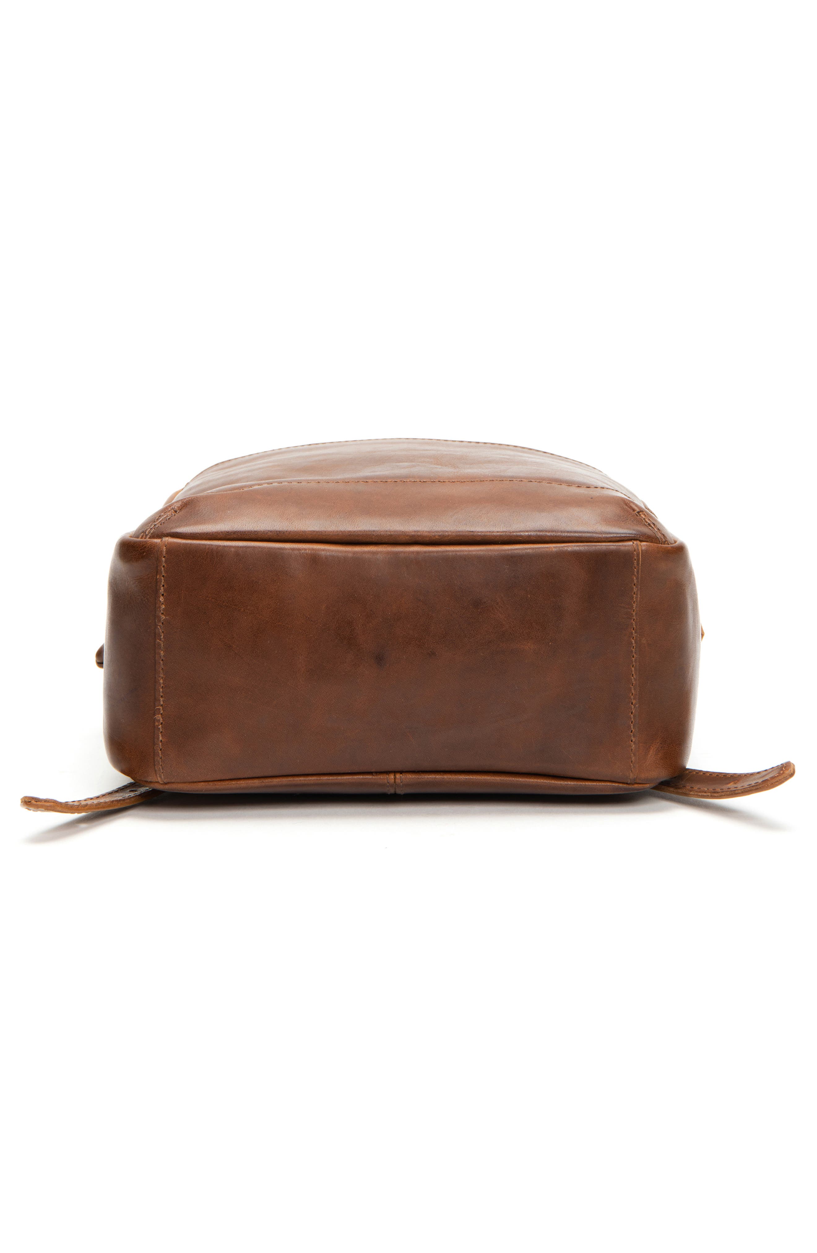 Medium Melissa Calfskin Leather Backpack, Alternate, color, COGNAC