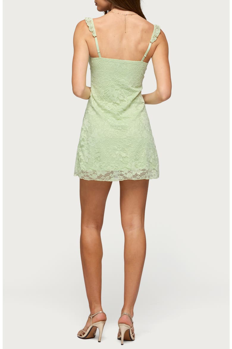 Stephanie Lace Minidress, Alternate, color, SAGE