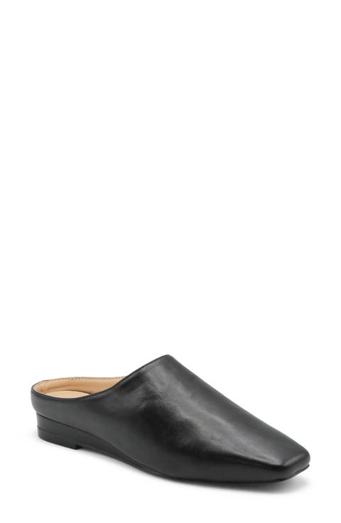 Viking Faux Leather Flat Mule