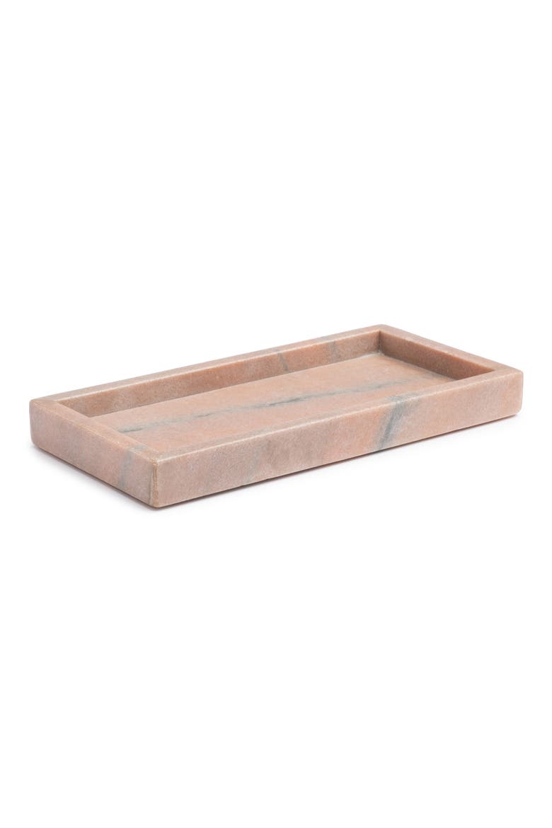 Rossa Marble Vanity Tray, Main, color, ROSE