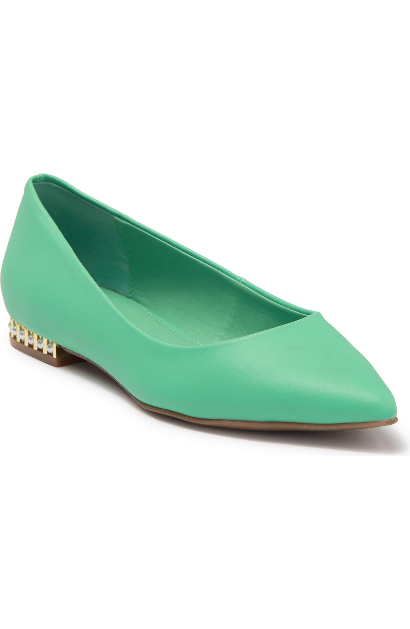 Katy Perry The Flapper Faux Pearl Trim Flat (Women) | Nordstromrack