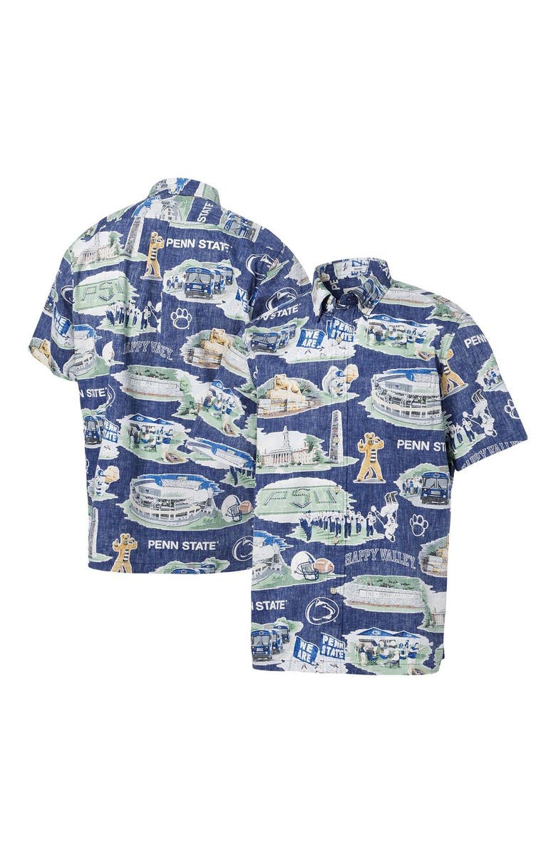 Reyn Spooner Men's Reyn Spooner  Navy Penn State Nittany Lions Scenic Button-Down Shirt, Main, color, Navy