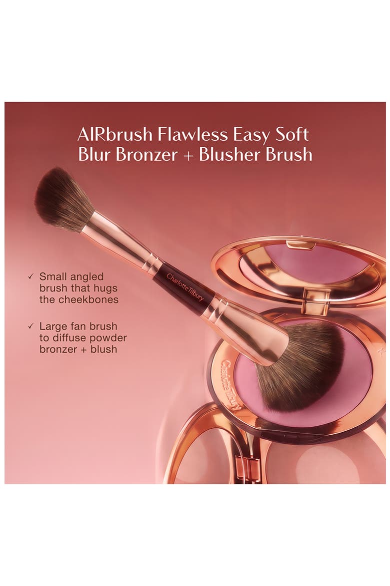Airbrush Flawless Easy Soft Blur Bronzer + Blusher Brush, Alternate, color, NO COLOR