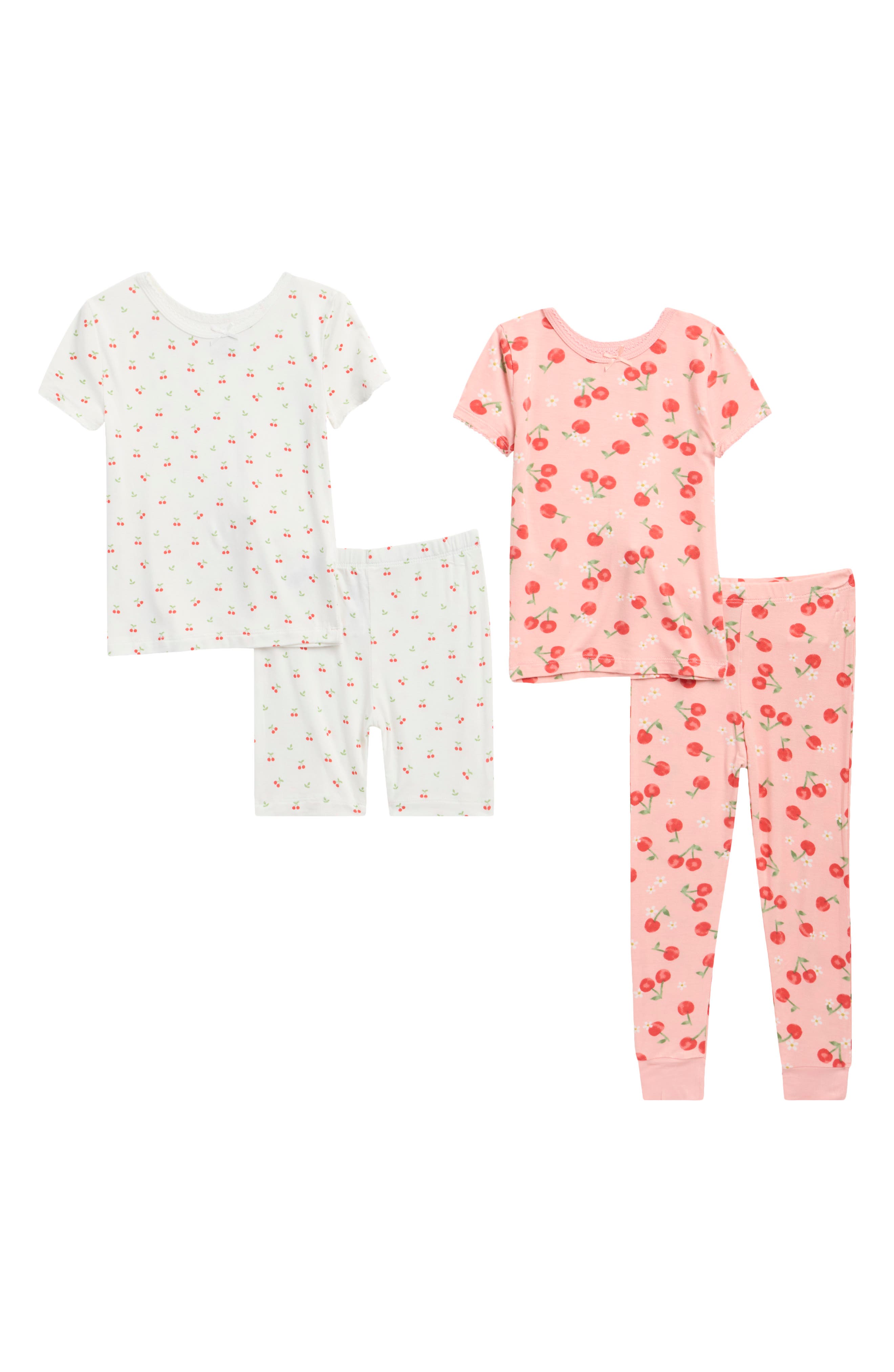 Kids' Cherry 4-Piece Pajamas Set