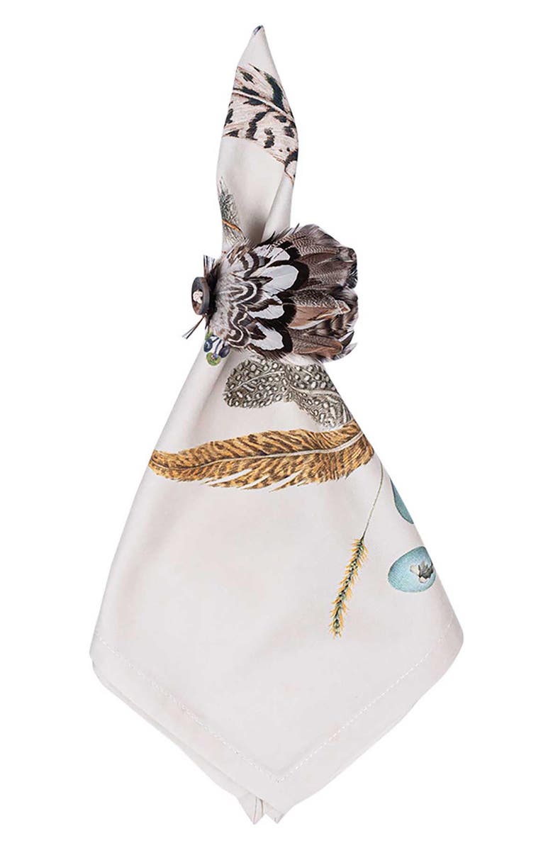 Juliska Forest Walk Set of 4 Napkins, Alternate, color, Caf Au Lait