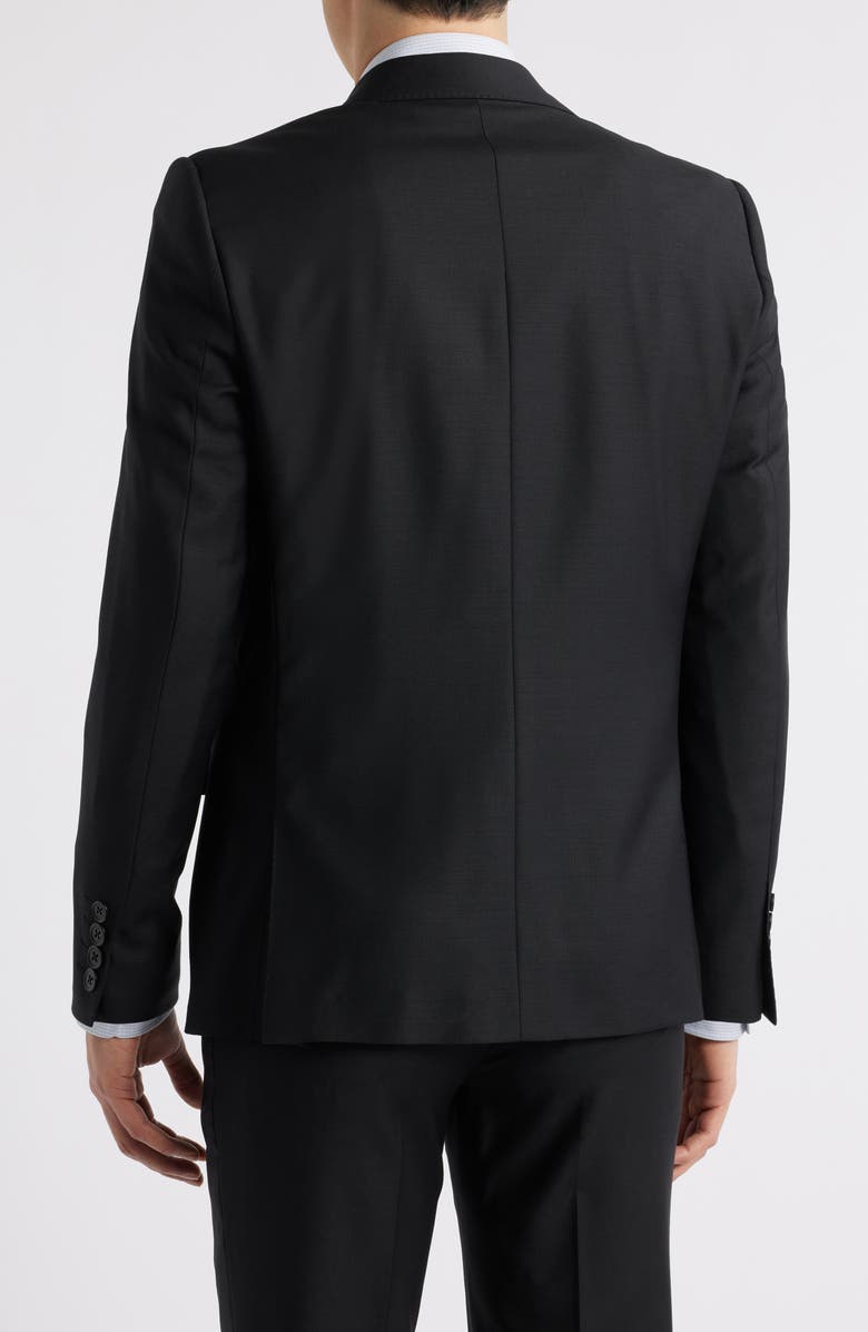 ZANETTI Matteo Slim Fit Black Wool Sport Coat, Alternate, color, Black