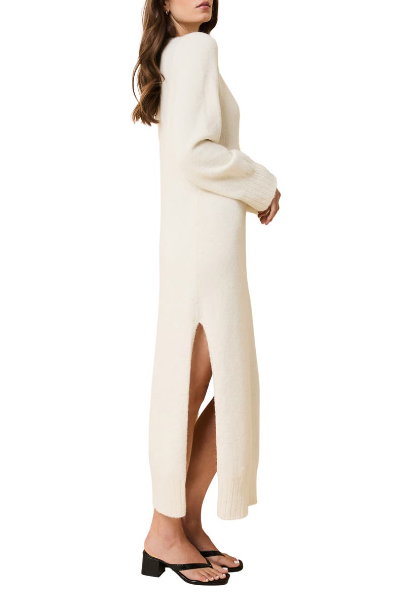 Solid & Striped Edith Long Sleeve Maxi Sweater Dress, Alternate, color, Brule