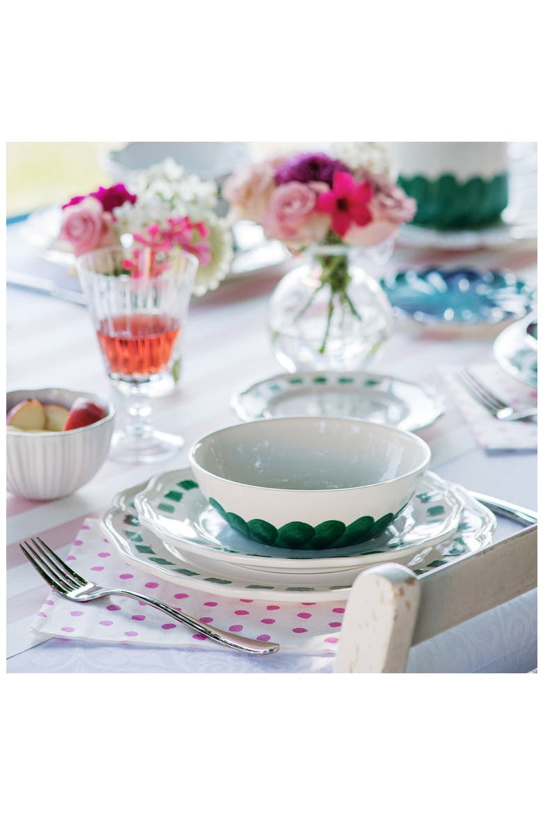 Lisbon Brushstroke Cereal Bowl, Alternate, color, GREEN