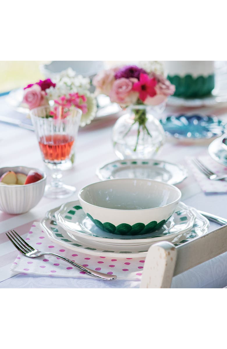 VIETRI Lisbon Brushstroke Cereal Bowl, Alternate, color, Green