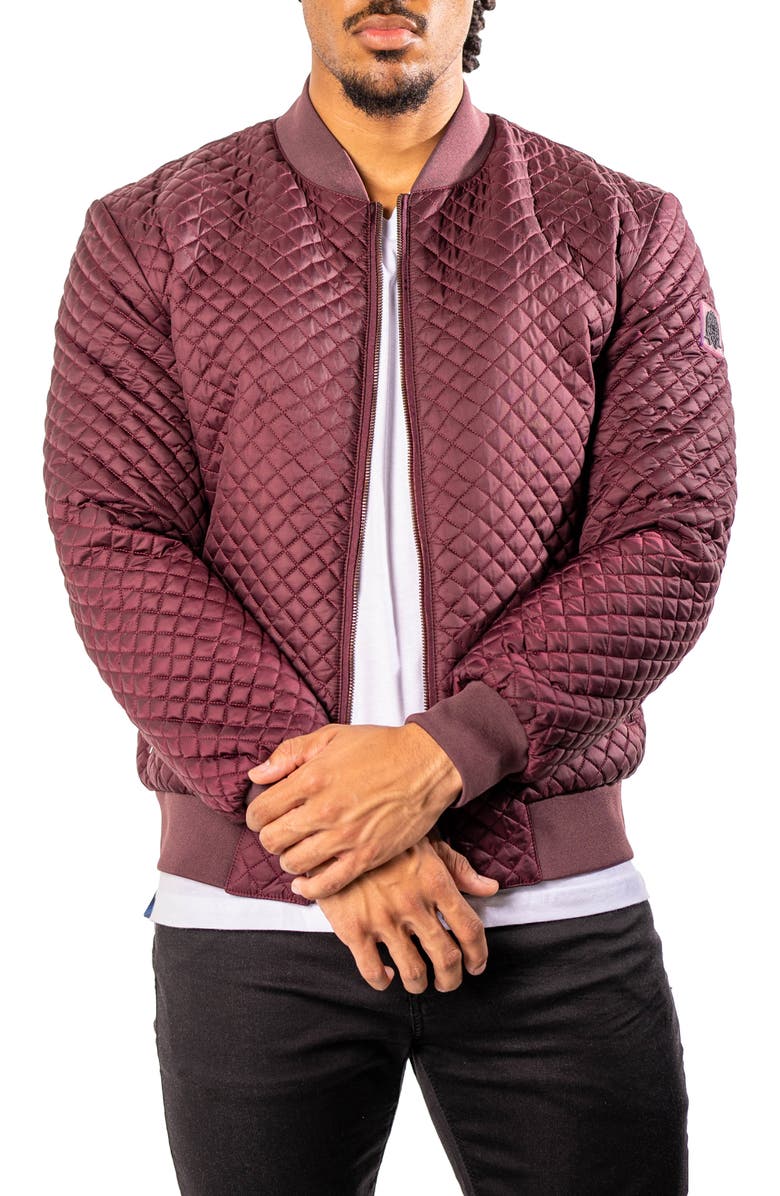 Maceoo Diamondpuff Quilted Bomber Jacket, Alternate, color, 