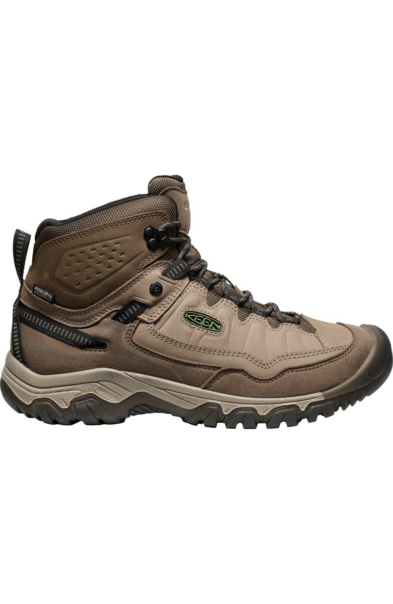KEEN Targhee IV Waterproof Mid Hiking Shoe, Alternate, color, Brindle/ Canteen