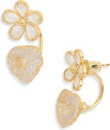 EYE CANDY LOS ANGELES Kiara CZ Jacket Drop Earrings