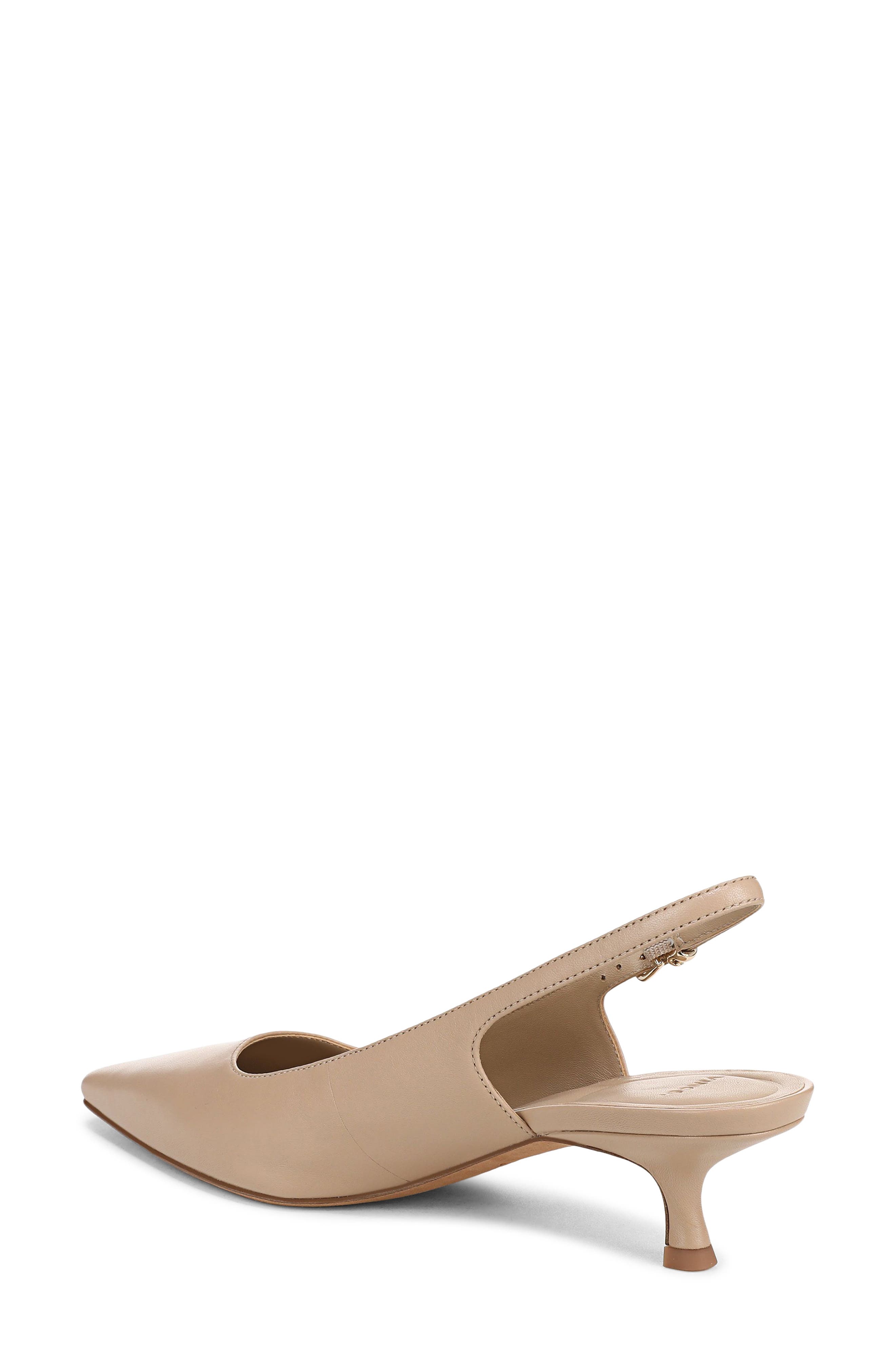 Sabra Slingback Kitten Heel Pump, Alternate, color, WARM ALMOND