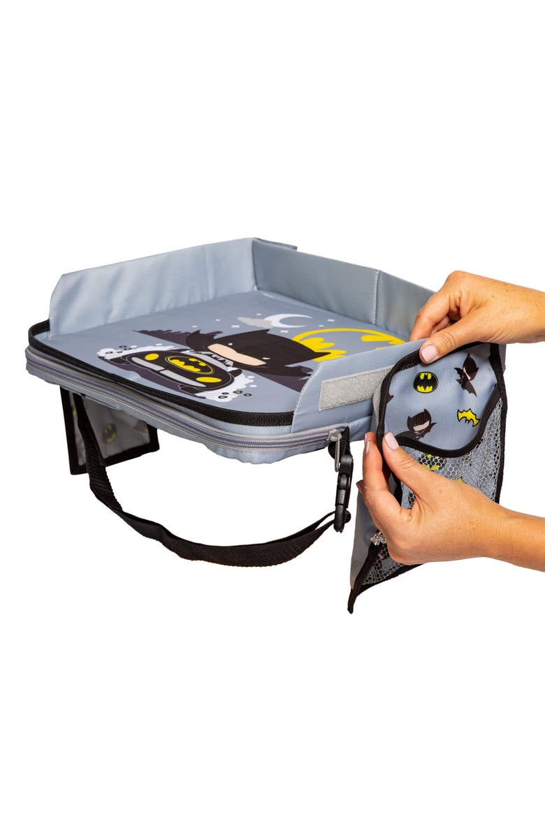 J.L. Childress DC Comics Batman 3-in-1 Travel Tray & iPad Tablet Holder, Car Seat Lap for Toddlers Kids, Alternate, color, Multicolored