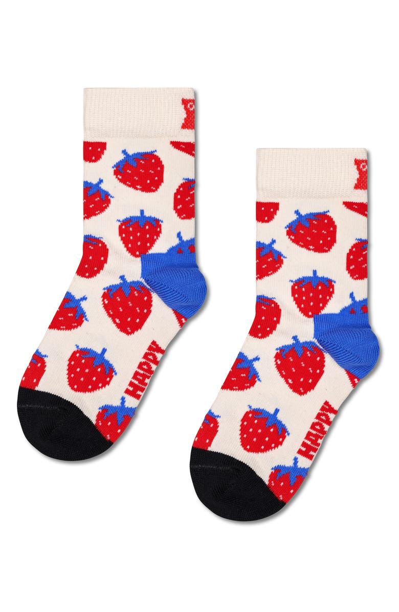 Happy Socks Kids' 3-Pack Fruits & Berries Assorted Socks Set, Alternate, color, 