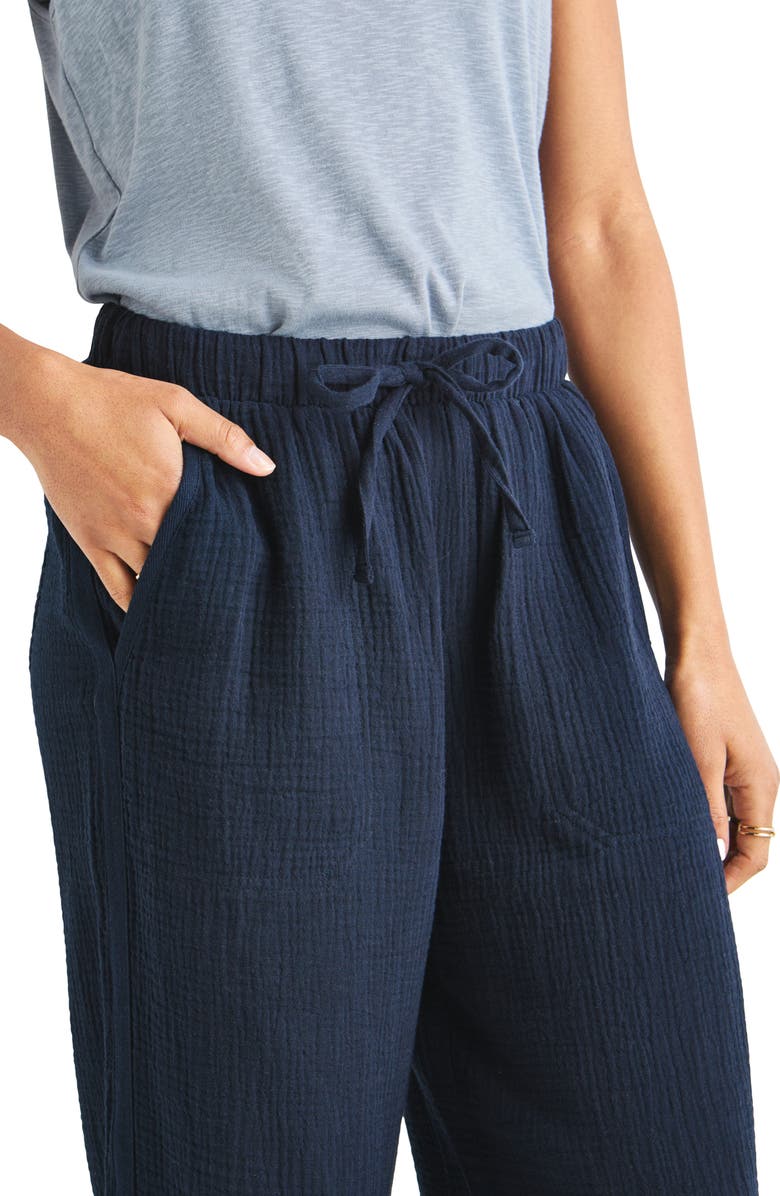 Splendid Kit Gauze Palazzo Pants, Alternate, color, Navy