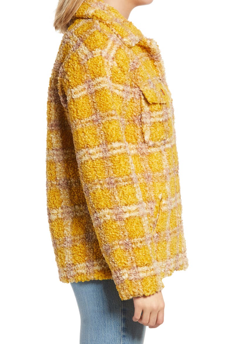 Plaid Jacket, Alternate, color, MUSTARD
