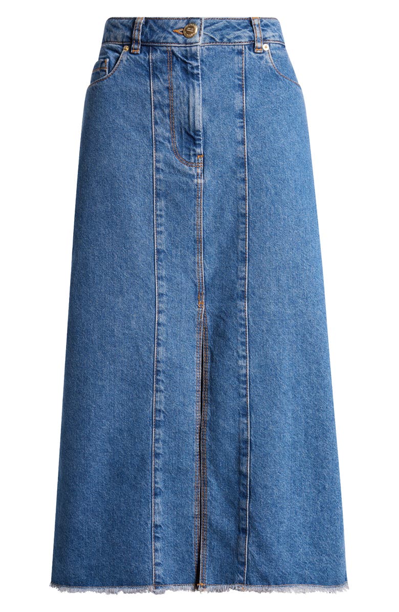 FARM Rio Denim Midi Skirt, Alternate, color, Denim
