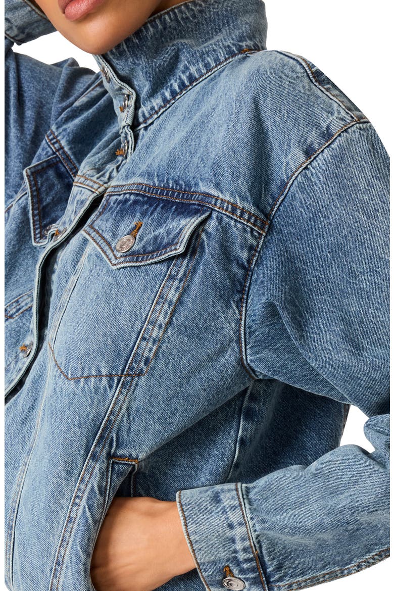 Allyson Cotton Denim Jacket, Alternate, color, IMPERIAL BLUE