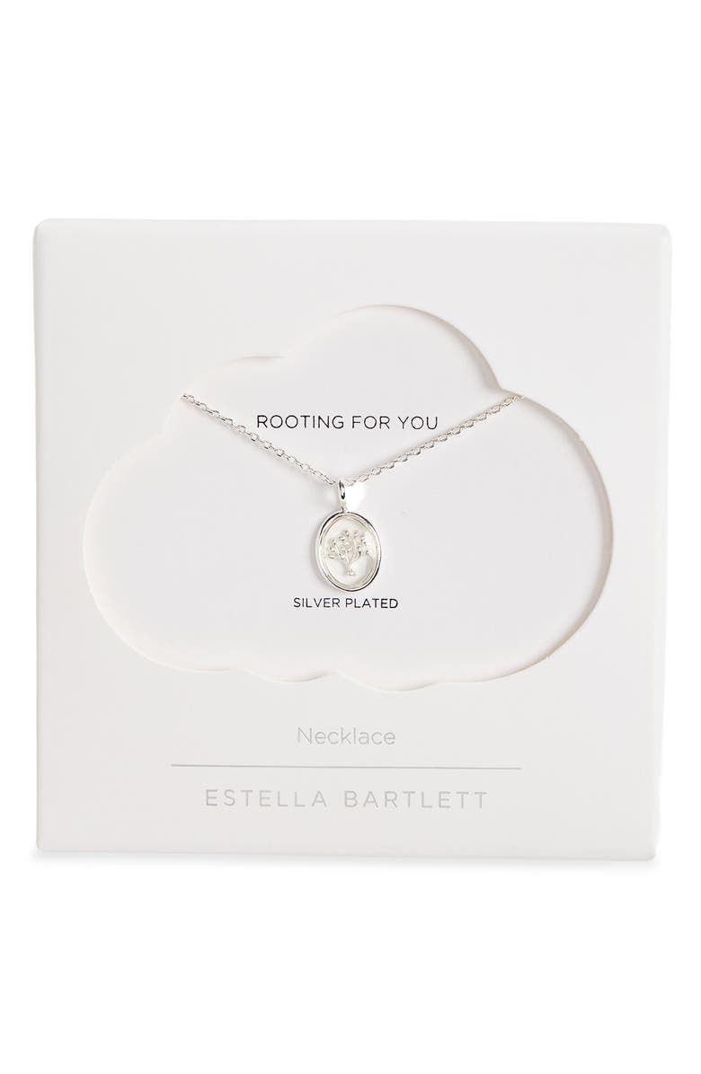 Estella Bartlett Tree of Life Pendant Necklace, Alternate, color, Silver