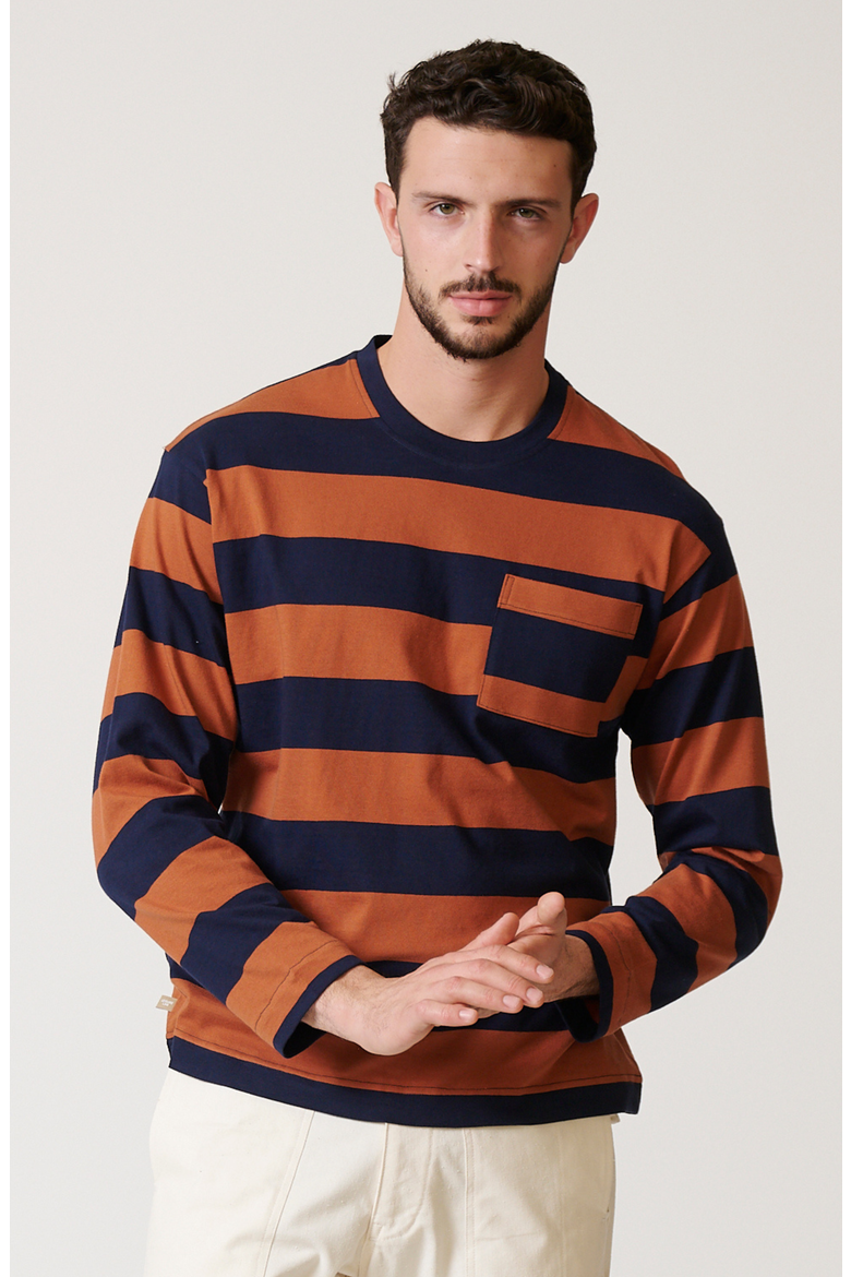 Sienna Long Sleeve Box T, Main, color, Sienna