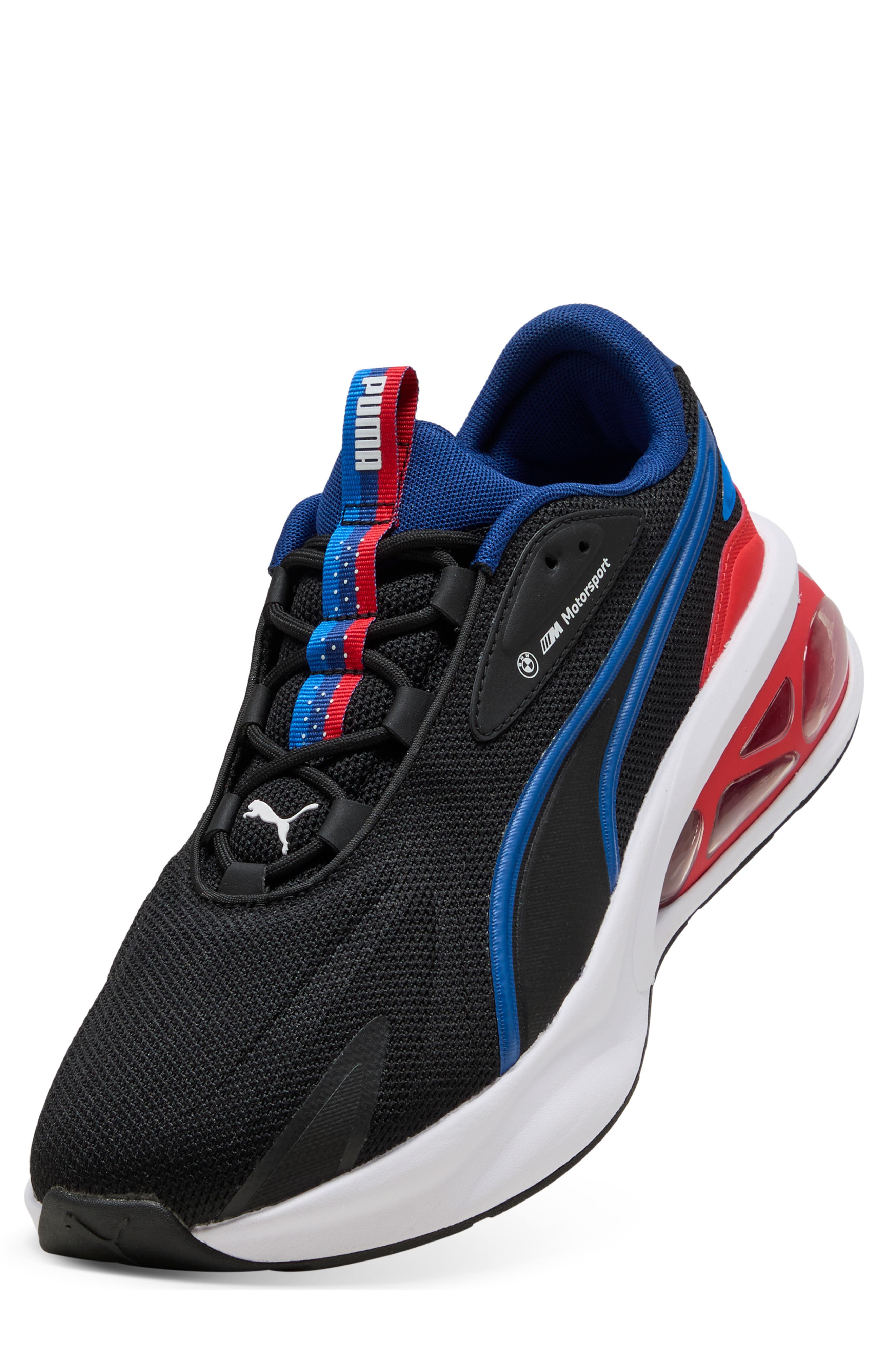 PUMA x BMW MMS Solar Sneaker, Alternate, color, Puma Black/ Pop Red/ White